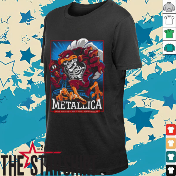 Metallica M72 Virginia Tech At Lane Stadium In Blacksburg Virginia United States On May 7 2025 M72 World Tour Unisex T Shirt
