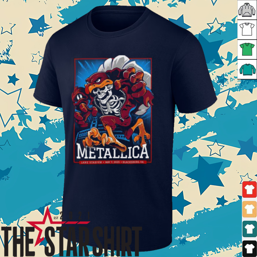 Metallica M72 Virginia Tech At Lane Stadium In Blacksburg Virginia United States On May 7 2025 M72 World Tour Unisex T Shirt Metallica M72 Virginia Tech At Lane Stadium In Blacksburg Virginia United States On May 7 2025 M72 World Tour Unisex T Shirt