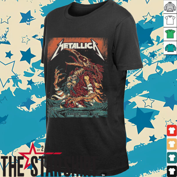 Metallica M72 Virginia Tech Pop Up Shop At Lane Stadium In Blacksburg Virginia United States On May 7 2025 Unisex T Shirt