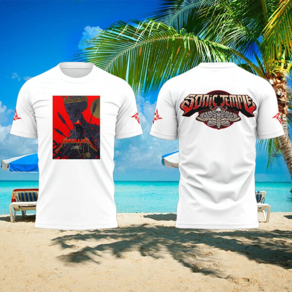Metallica Music Concert Sonic Temple Limited Edition T shirt
