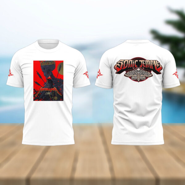 Metallica Music Concert Sonic Temple Limited Edition T shirt