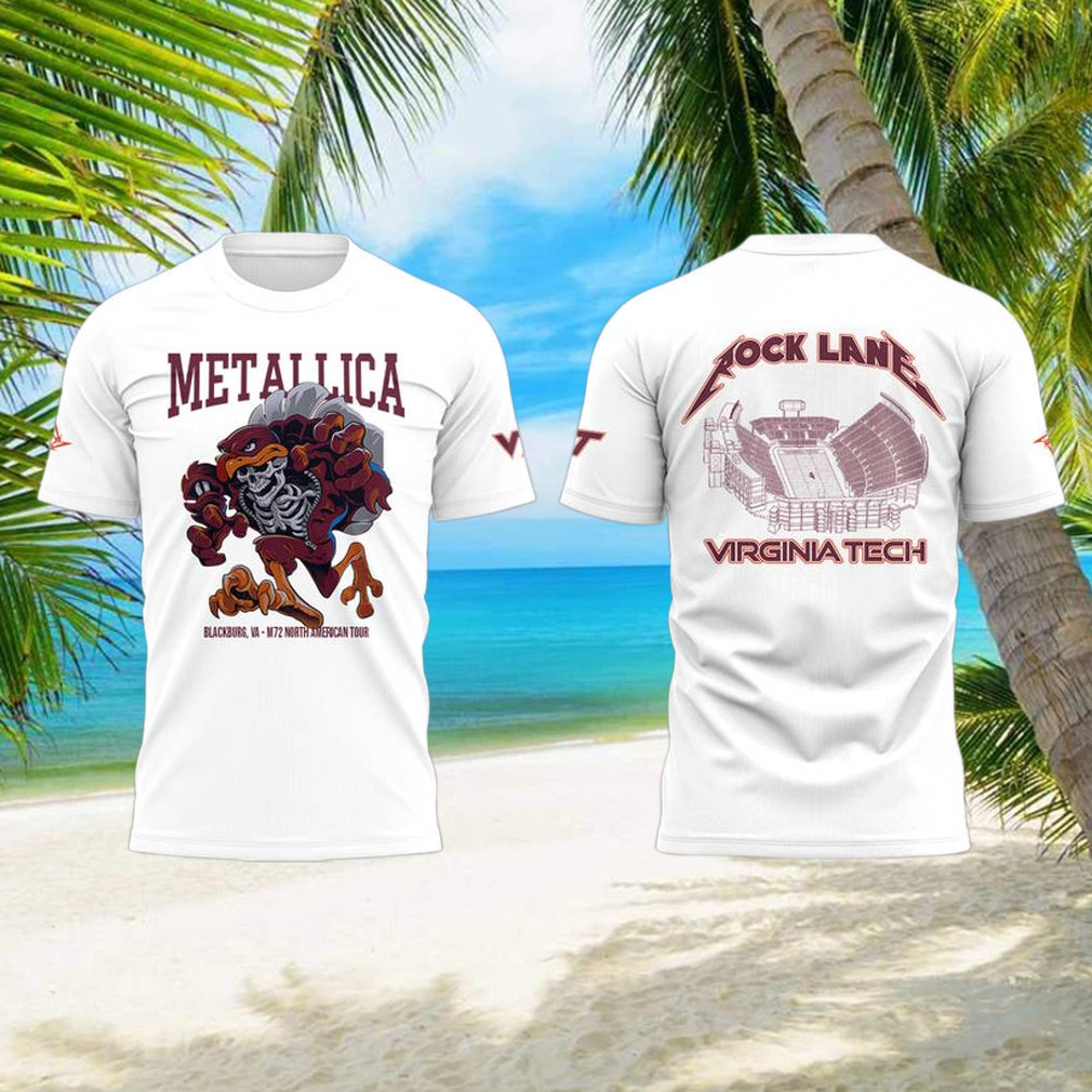 Metallica x Virginia Tech “Lane Rocked” Limited Edition T shirt Metallica x Virginia Tech “Lane Rocked” Limited Edition T shirt
