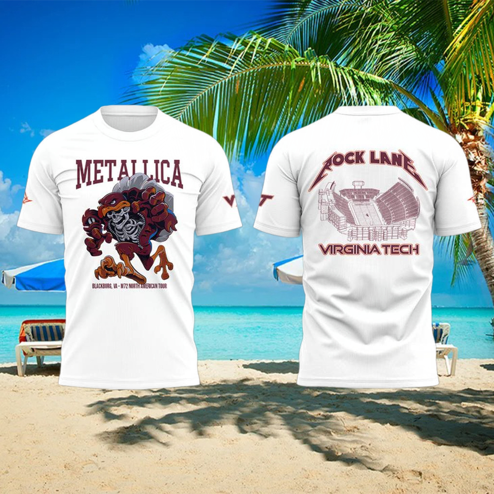 Metallica x Virginia Tech “Lane Rocked” Limited Edition T shirt Metallica x Virginia Tech “Lane Rocked” Limited Edition T shirt