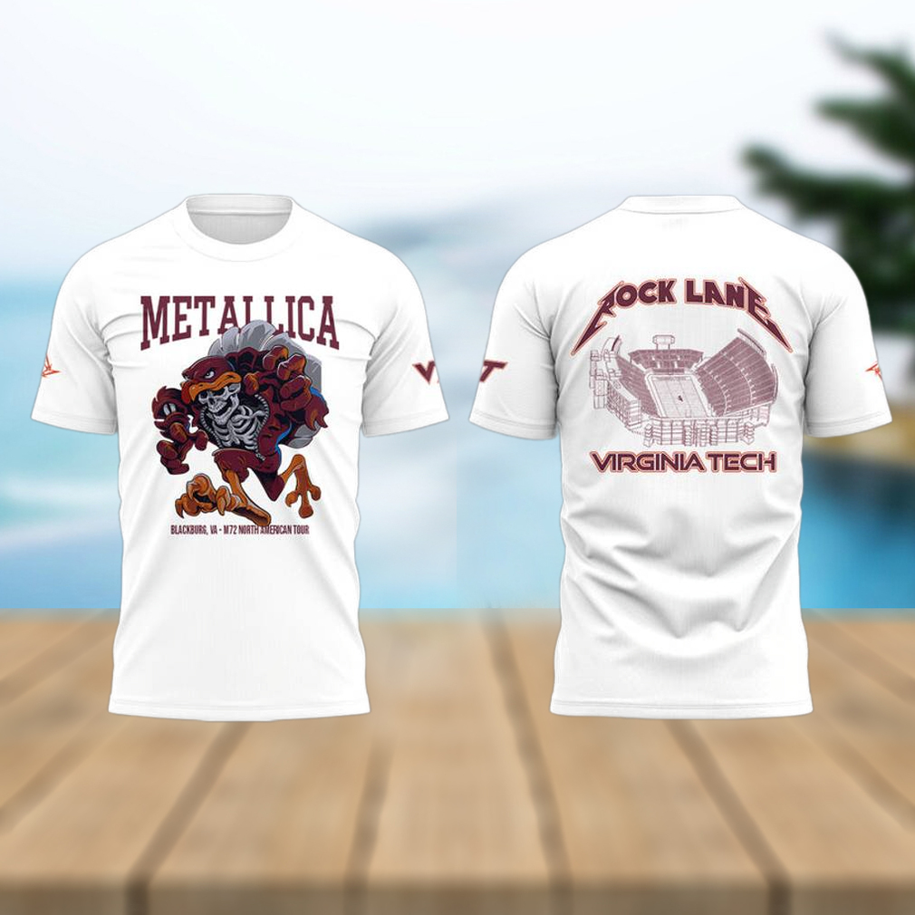 Metallica x Virginia Tech “Lane Rocked” Limited Edition T shirt Metallica x Virginia Tech “Lane Rocked” Limited Edition T shirt