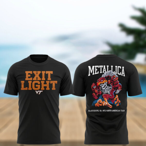 Metallica x Virginia Tech Lane Rocked T Shirt Gift For Concert Lover