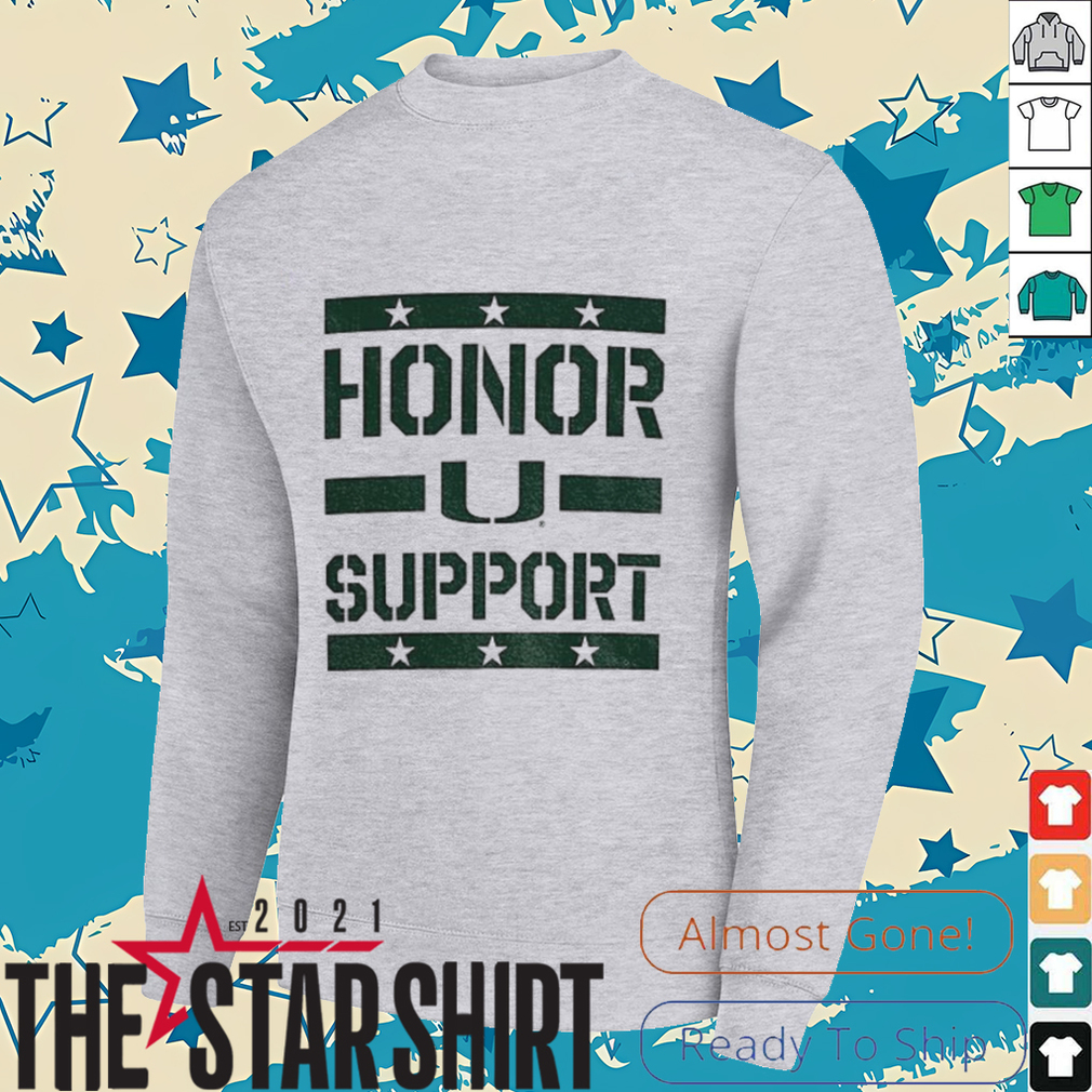 Miami Hurricanes 2025 Honor and Support shirt Miami Hurricanes 2025 Honor and Support shirt