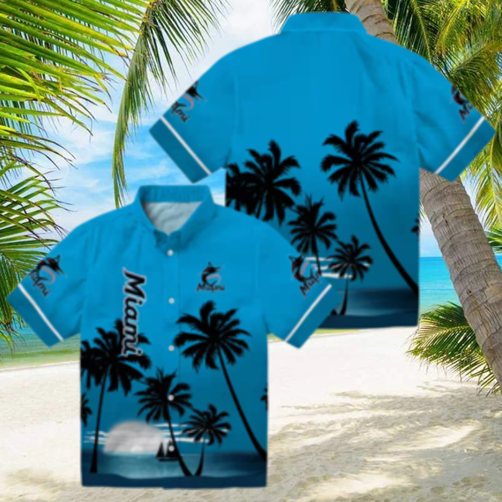 Miami Marlins Aloha Hawaiian Shirt for Men Beach Sunset MLB Fanwear Miami Marlins Aloha Hawaiian Shirt for Men Beach Sunset MLB Fanwear