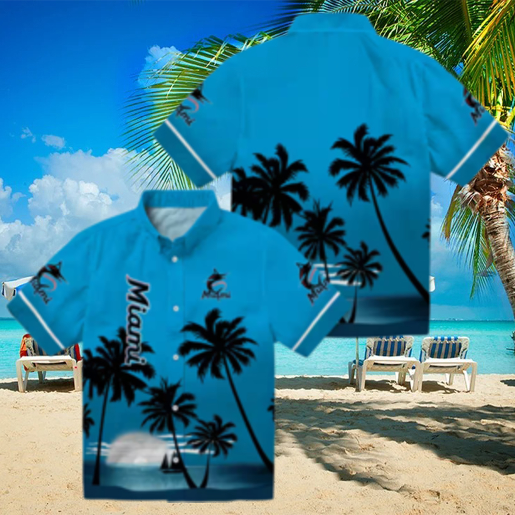 Miami Marlins Aloha Hawaiian Shirt for Men Beach Sunset MLB Fanwear Miami Marlins Aloha Hawaiian Shirt for Men Beach Sunset MLB Fanwear