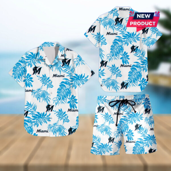 Miami Marlins Beach Outfit Hawaiian Shirt