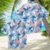 Custom Los Angeles Dodgers Hawaiian Shirt   Tropical Palm Silhouettes for Summer Beach Party
