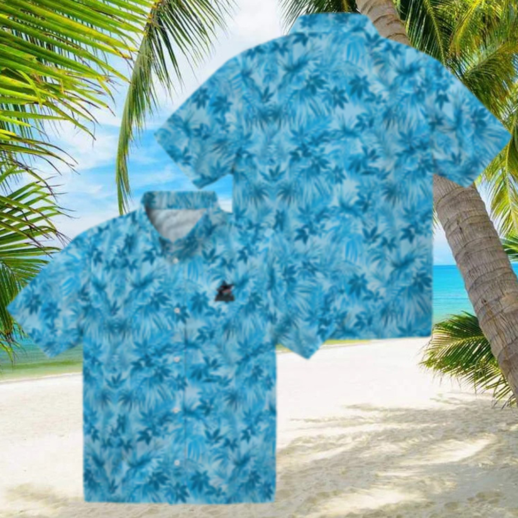 Miami Marlins Leafy Pattern Hawaiian Shirt Official MLB Fan Gear for Summer Outings Miami Marlins Leafy Pattern Hawaiian Shirt Official MLB Fan Gear for Summer Outings