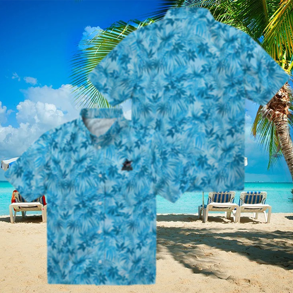 Miami Marlins Leafy Pattern Hawaiian Shirt Official MLB Fan Gear for Summer Outings Miami Marlins Leafy Pattern Hawaiian Shirt Official MLB Fan Gear for Summer Outings