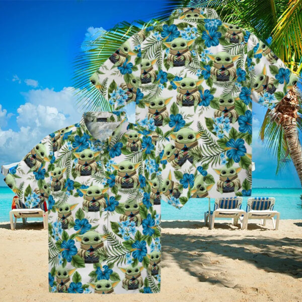 Miami Marlins Yoda Hawaiian Shirt   MLB Tropical Summer Beachwear for Men