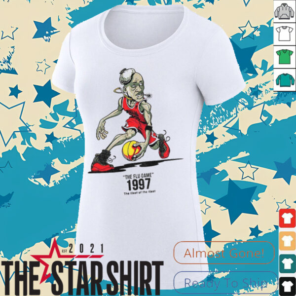 Michael Jordan Chicago Bulls NBA Basketball the flu game 1997 the illest of the illest shirt