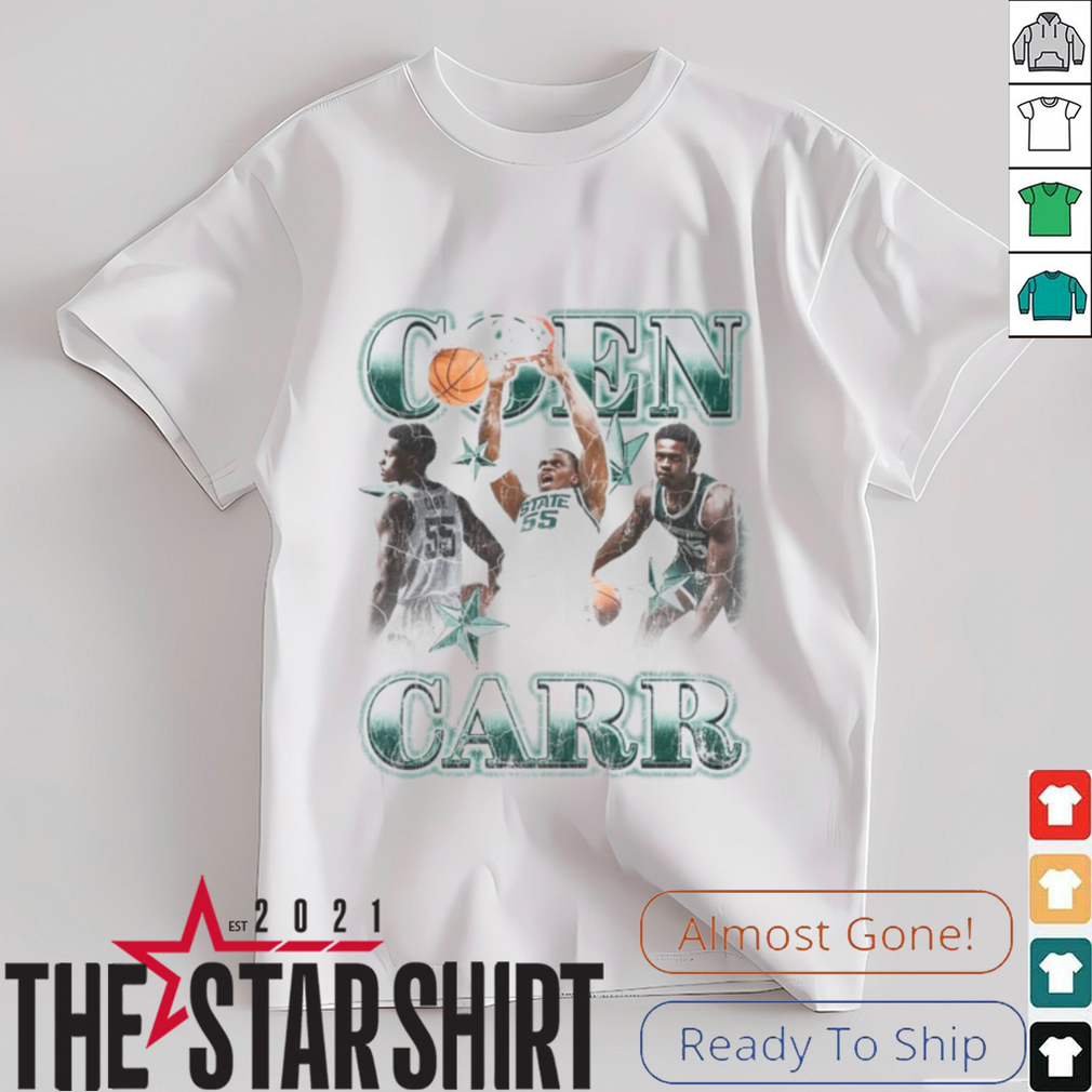 Michigan State Spartans CON CARR 55 STATE Basketball T Shirt Michigan State Spartans CON CARR 55 STATE Basketball T Shirt