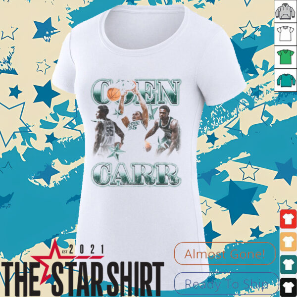 Michigan State Spartans CON CARR 55 STATE Basketball T Shirt