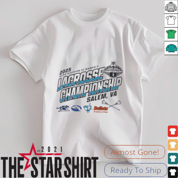 Middlebury Colby Mules Tufts University Gettysburg NCAA DIII Women’s Lacrosse Championship 2025 shirt