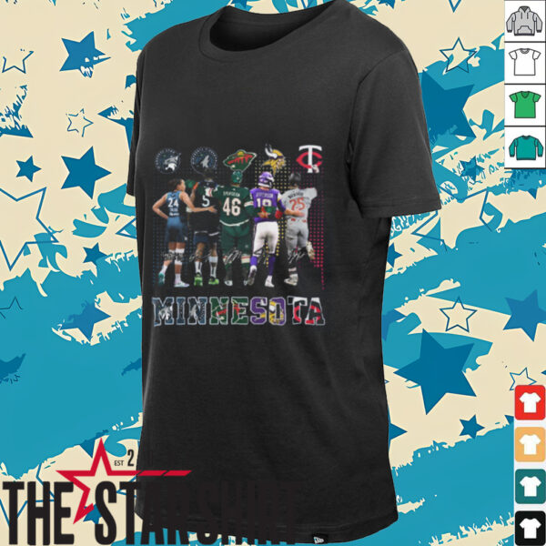 Minnesota Lynx Timberwolves Minnesota Wild Vikings Minnesota Twins T Shirt Fans Gifts