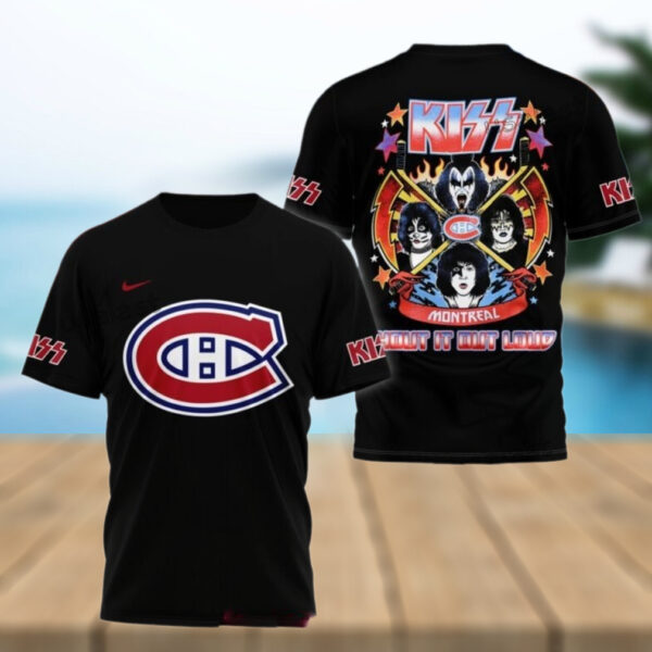 Montreal Canadiens x Kiss Band 3D T Shirt Music Gift Ideas For Guys