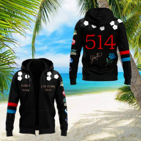Montreal Roses Football 514 Signature 2025 Special Zip Hoodie