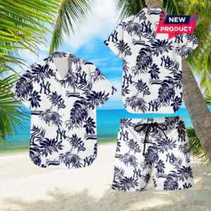 New York Yankees Beach Outfit Hawaiian Shirt