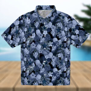 Dallas Cowboys Floral Pineapple Blue Hawaiian Shirt