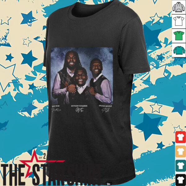 Naz Reid Anthony Edwards Julius Randle Basketball Signature Vintage NBA shirt