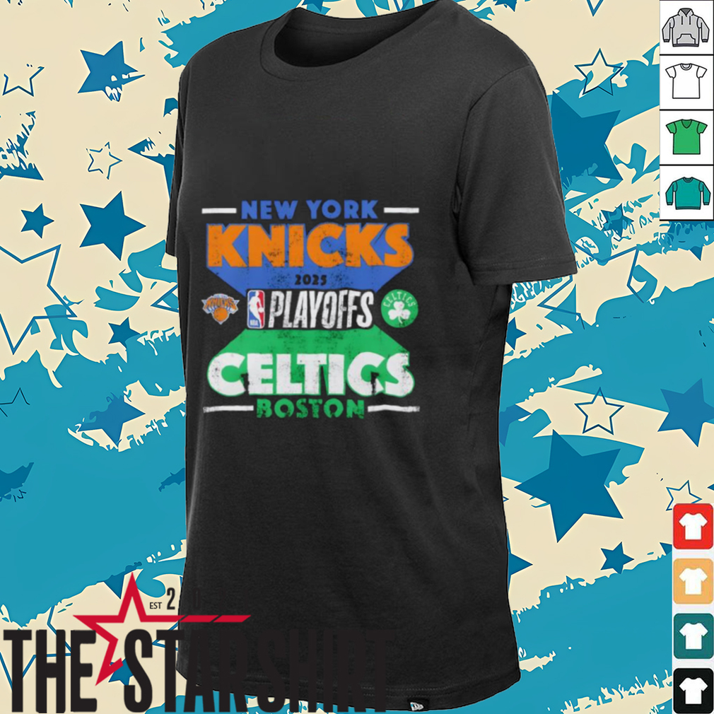 New York Knicks vs. Boston Celtics 2025 Stunt Match Up shirt New York Knicks vs. Boston Celtics 2025 Stunt Match Up shirt