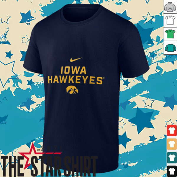 Nike Black Iowa Hawkeyes 2025 Sideline Performance T Shirt