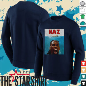 Minnesota Timberwolves Naz Reid Graphic x Jaws poster shirt
