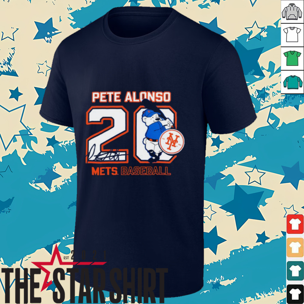 Pete Alonso #20 New York Mets Baseball signature shirt Pete Alonso #20 New York Mets Baseball signature shirt