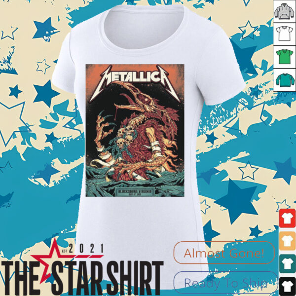 Official Metallica M72 World Tour Exclusive Virginia Tech Shirt