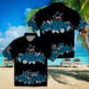 Official Miami Marlins Hibiscus Hawaiian Shirt   Perfect MLB Summer Beach Shirt for Fans
