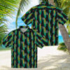 Women’s Kansas City Royals Aloha Hawaiian Shirt   Blue Palm & Surfboard Design