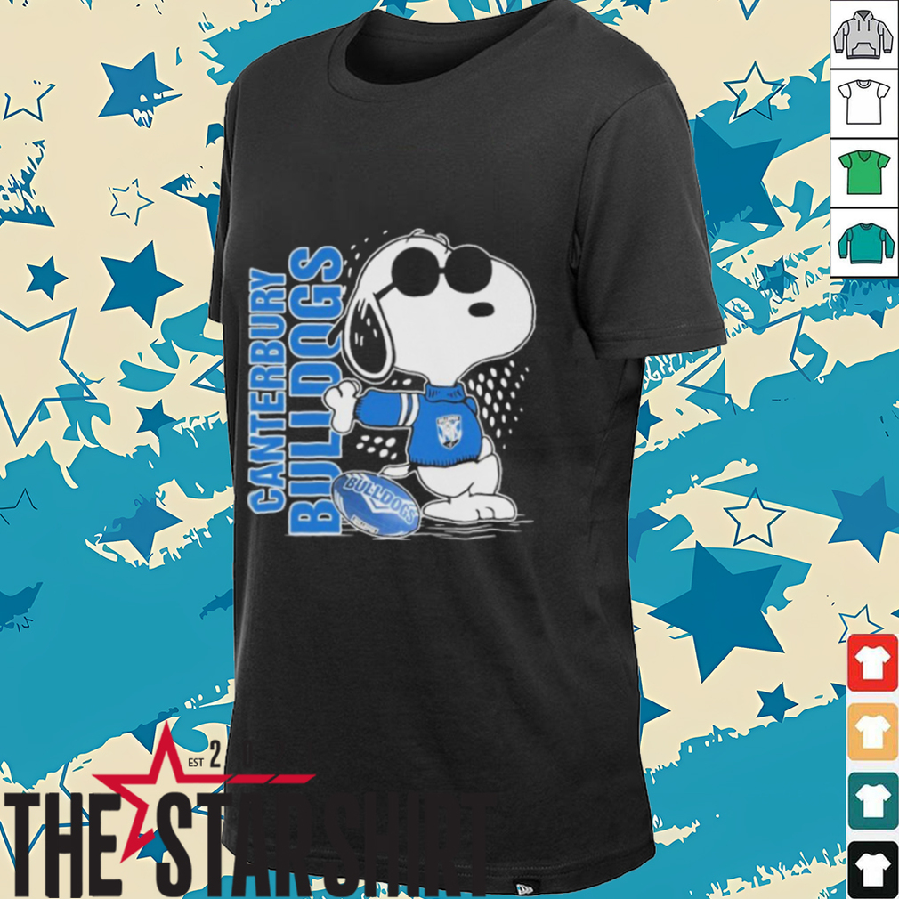 Official Snoopy Fan Canterbury Bankstown Bulldogs X The Peanuts T shirts Official Snoopy Fan Canterbury Bankstown Bulldogs X The Peanuts T shirts