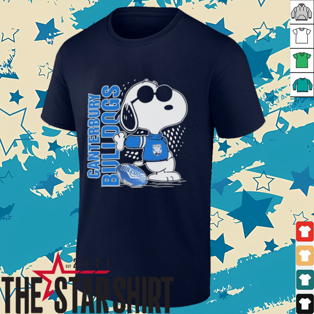 Official Snoopy Fan Canterbury Bankstown Bulldogs X The Peanuts T shirts Official Snoopy Fan Canterbury Bankstown Bulldogs X The Peanuts T shirts