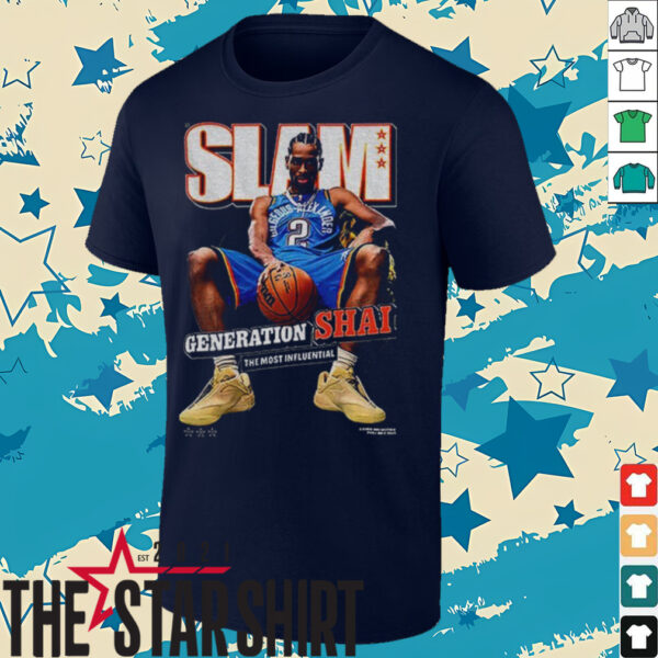 Oklahoma City Thunder Shai Gilgeous Alexander SLAM 2025 Cover shirt