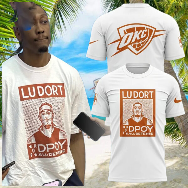Oklahoma City Thunder x Lu Dort White T Shirt Best Gifts For Him