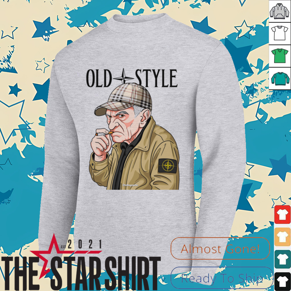 Old Style Man with Cap Graphic T Shirt Old Style Man with Cap Graphic T Shirt