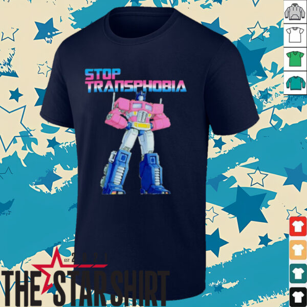 Optimus Prime Stop Transphobia shirt