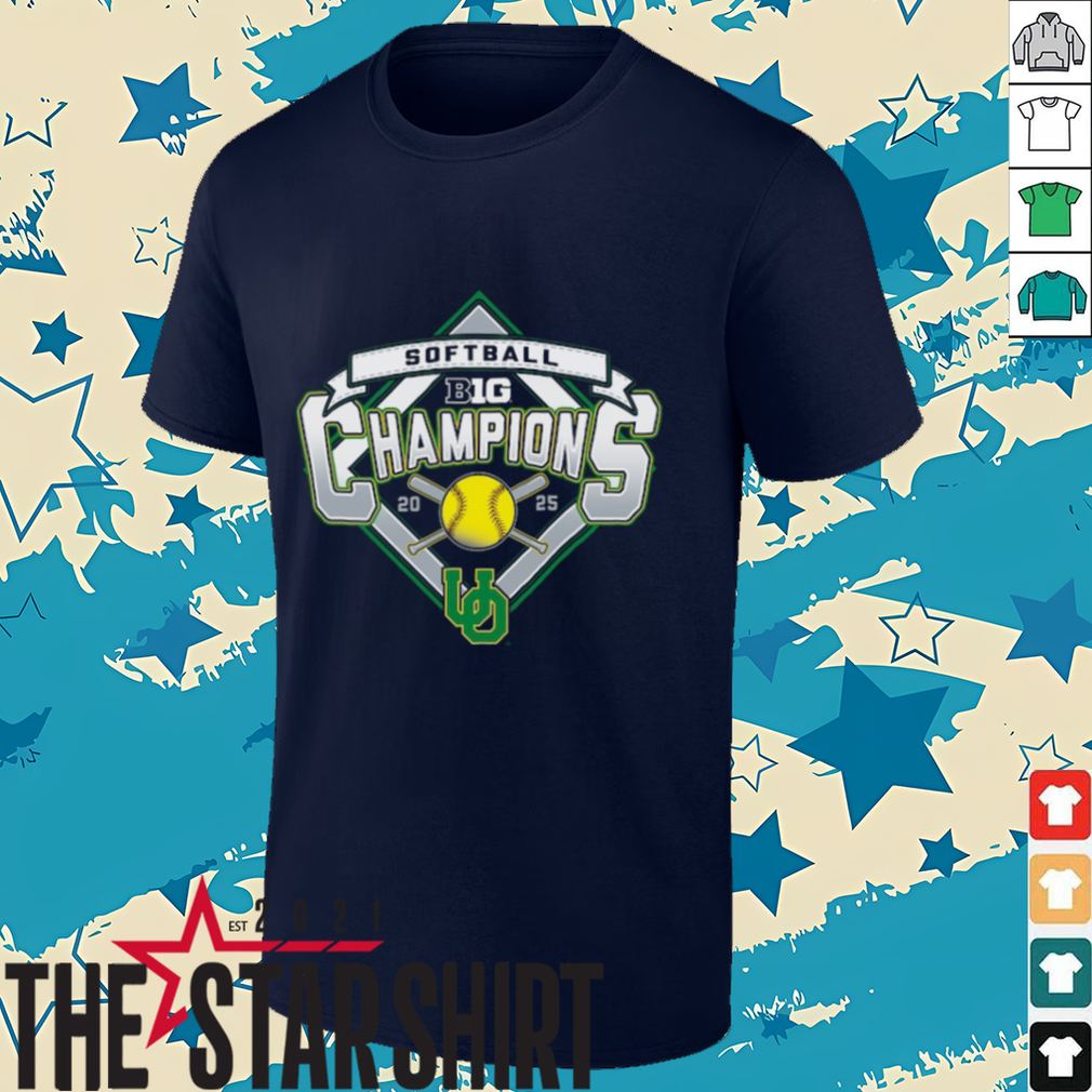 Oregon Ducks 2025 Big Ten Softball Regular Season Champions T Shirt Oregon Ducks 2025 Big Ten Softball Regular Season Champions T Shirt