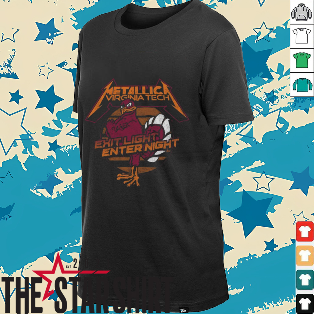 Original Retro Brand Black Virginia Tech Hokies Metallica Retro T Shirt Original Retro Brand Black Virginia Tech Hokies Metallica Retro T Shirt