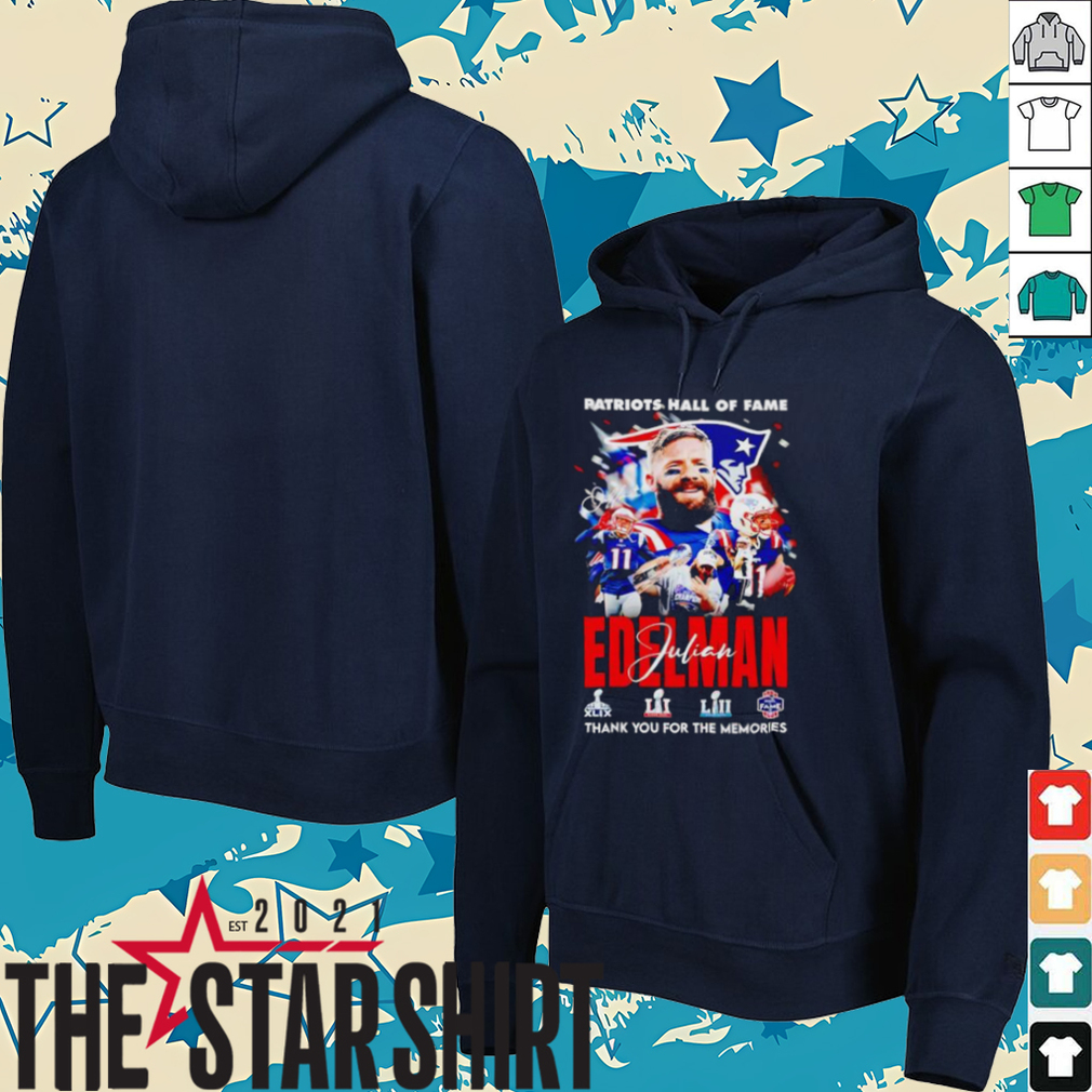 Patriots Hall of Fame Julian Edelman New England Patriots thank you for the memories shirt Patriots Hall of Fame Julian Edelman New England Patriots thank you for the memories shirt