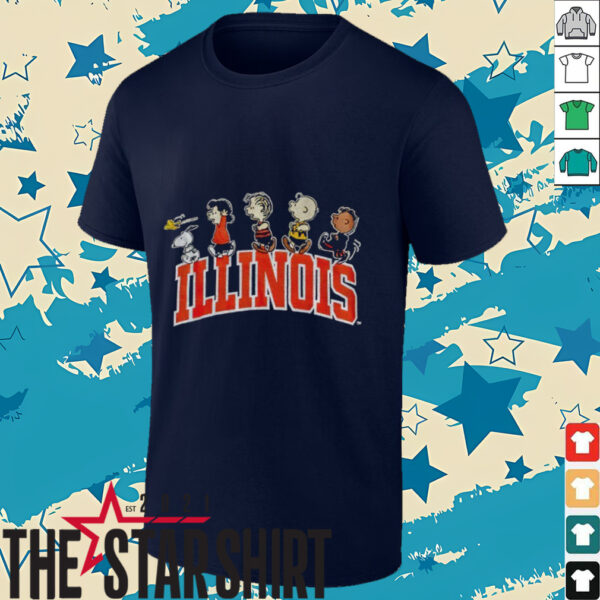 Peanuts characters Snoopy Illinois shirt
