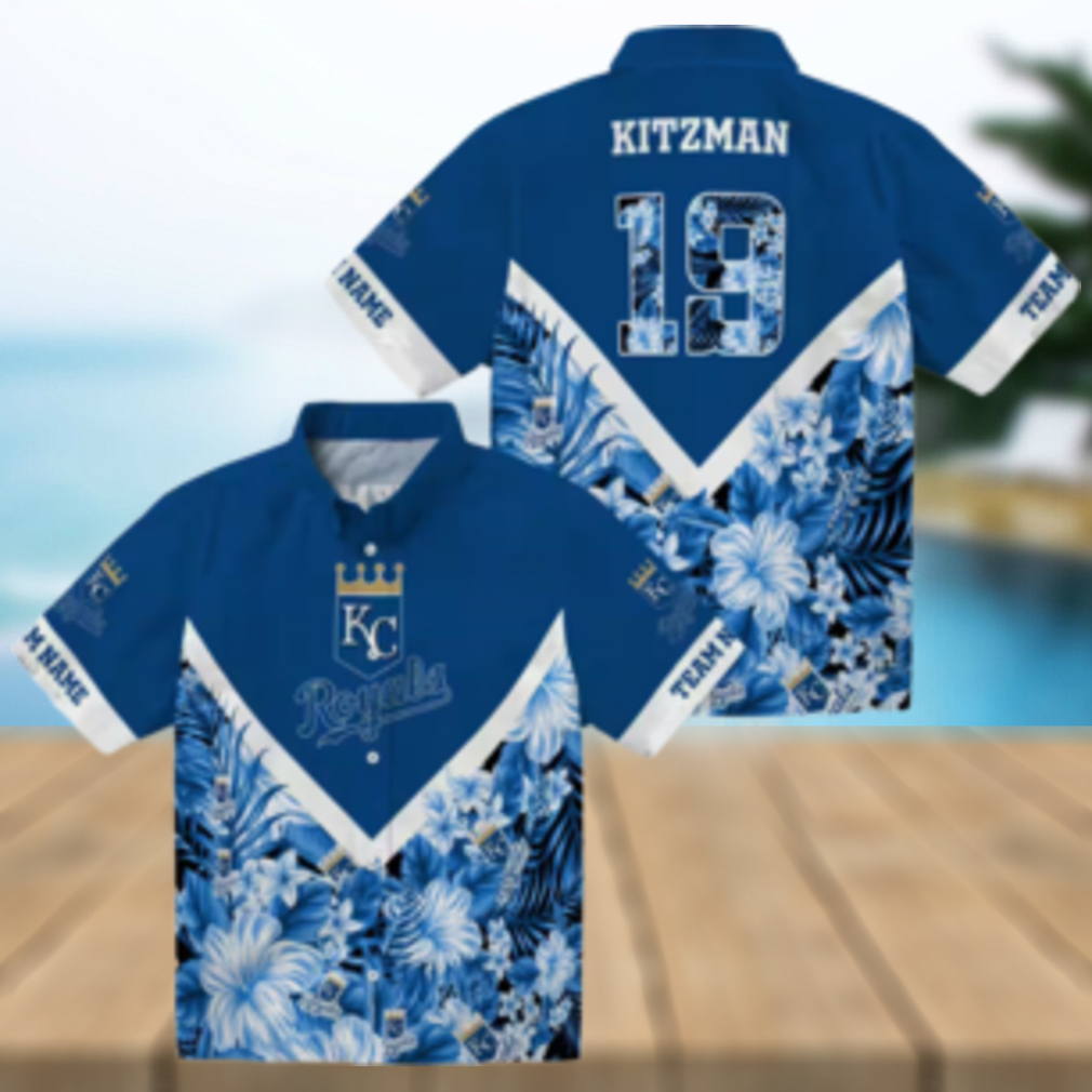 Personalized Kansas City Royals Aloha Hawaiian Shirt Chevron Floral Fan Gear Personalized Kansas City Royals Aloha Hawaiian Shirt Chevron Floral Fan Gear
