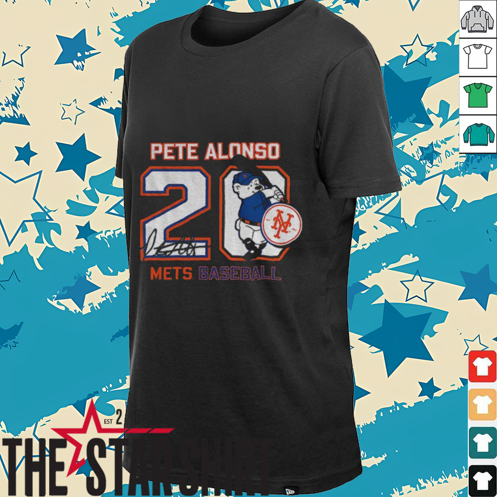 Pete Alonso 20 New York Mets Baseball signature shirt Pete Alonso 20 New York Mets Baseball signature shirt