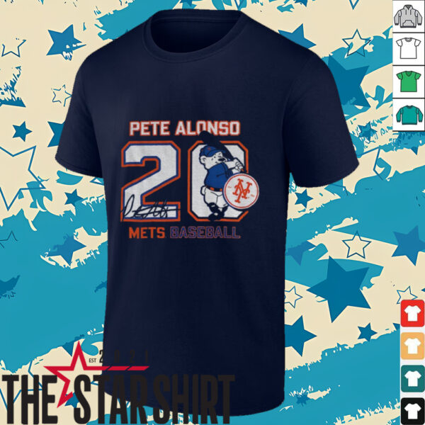 Pete Alonso 20 New York Mets Baseball signature shirt