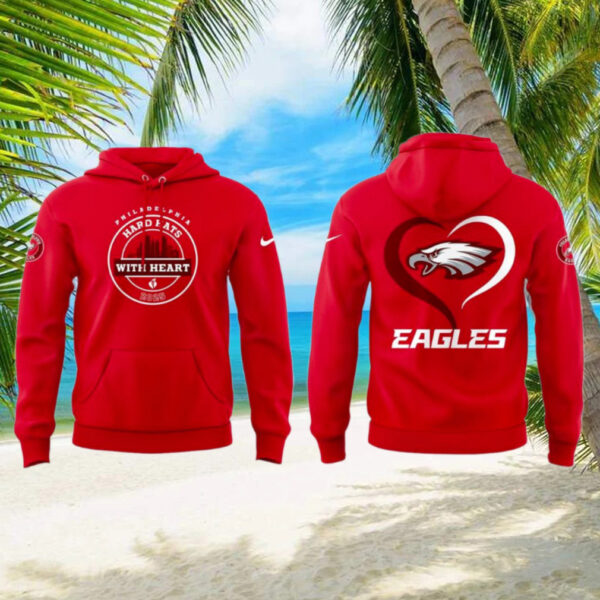 Philadelphia Eagles Hard Hats With Heart 2025 Special Hoodie
