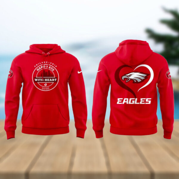 Philadelphia Eagles Hard Hats With Heart 2025 Special Hoodie