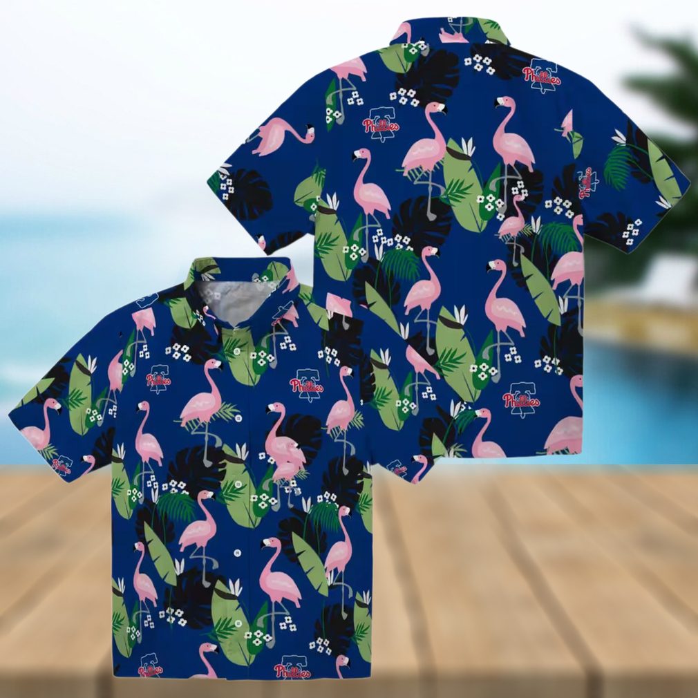 Philadelphia Phillies Flamingo Leaf Print Hawaiian Shirt Stylish MLB Shirt for Baseball Fans Philadelphia Phillies Flamingo Leaf Print Hawaiian Shirt Stylish MLB Shirt for Baseball Fans